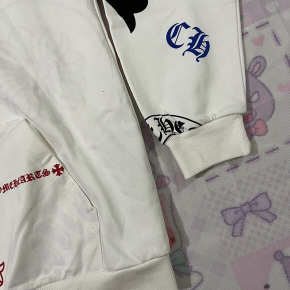 Chrome Hearts Stencil Hoodie Series Painted Hooded Sweatshirt - Picture 8 of 11